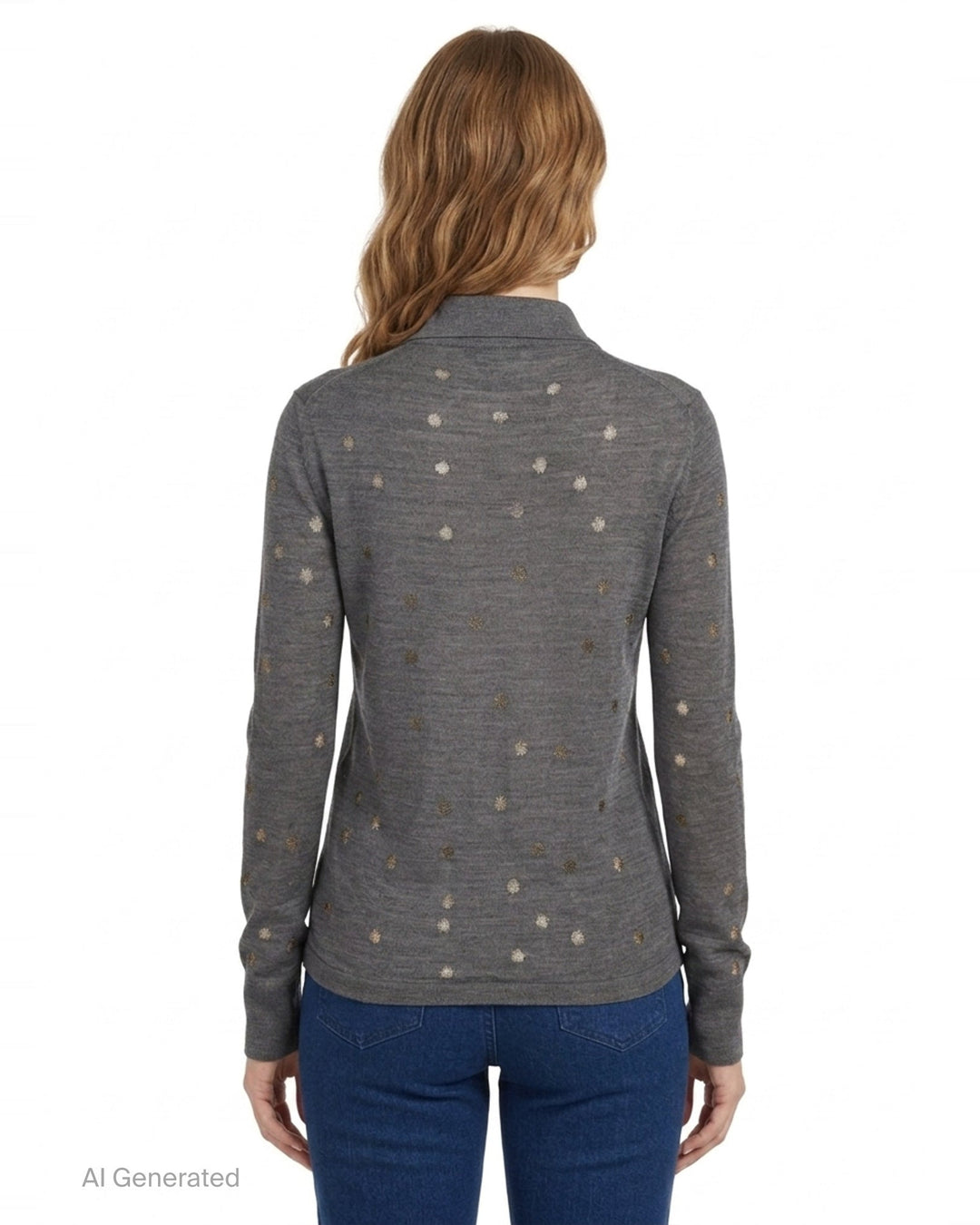 Polka Dot Knit Polo | Stella McCartney | Club21 - back