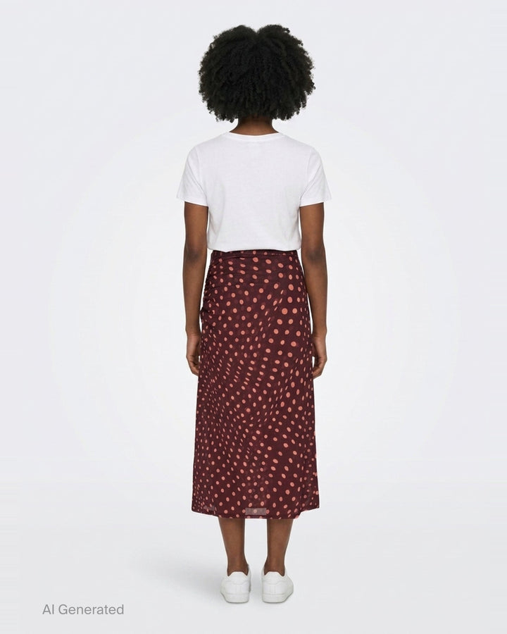 Polka Dot Mesh Long Skirt | Stella McCartney | Club21 - back