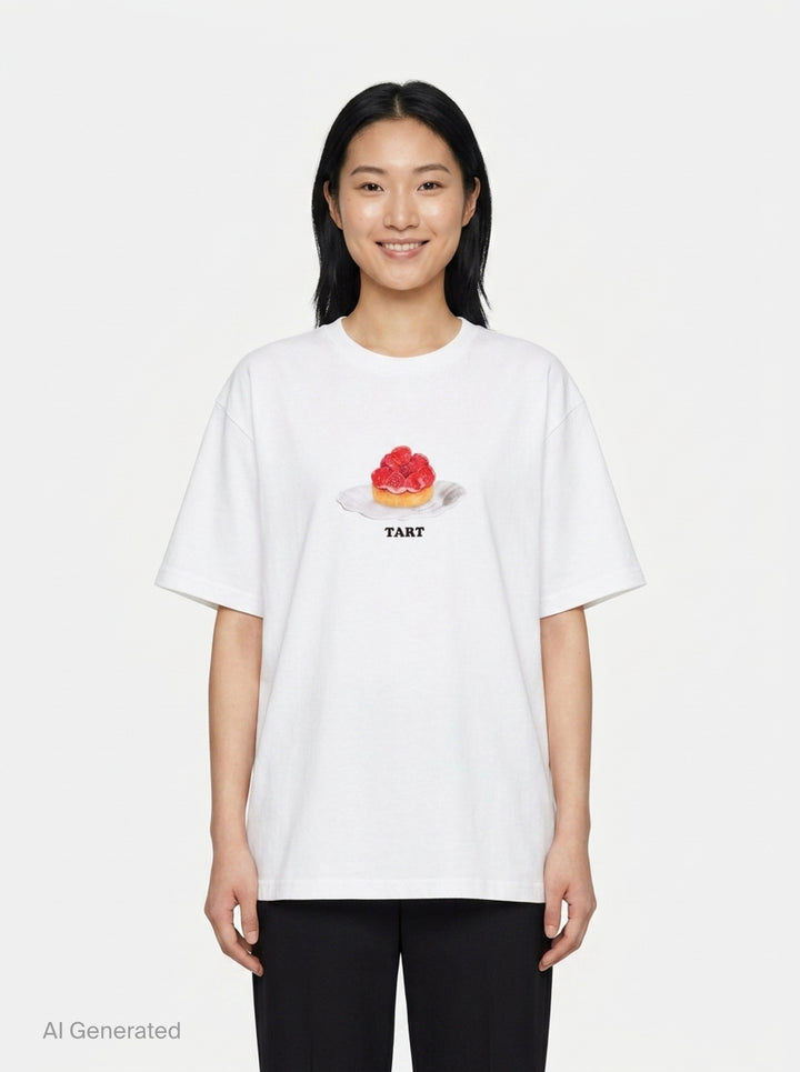 Raspberry Tart Graphic Tee | Stella McCartney | Club21 - front