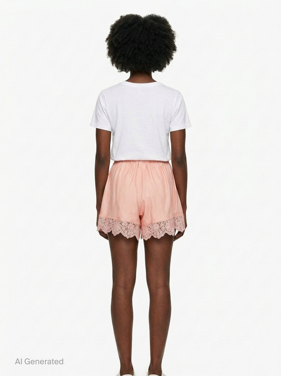 Silk Trimmed Lace Shorts | Stella McCartney | Club21 - back
