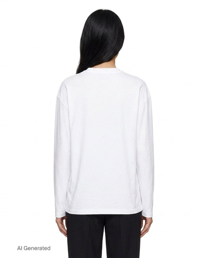 Watercolour Alpaca Long Sleeve Tee | Stella McCartney | Club21 - back