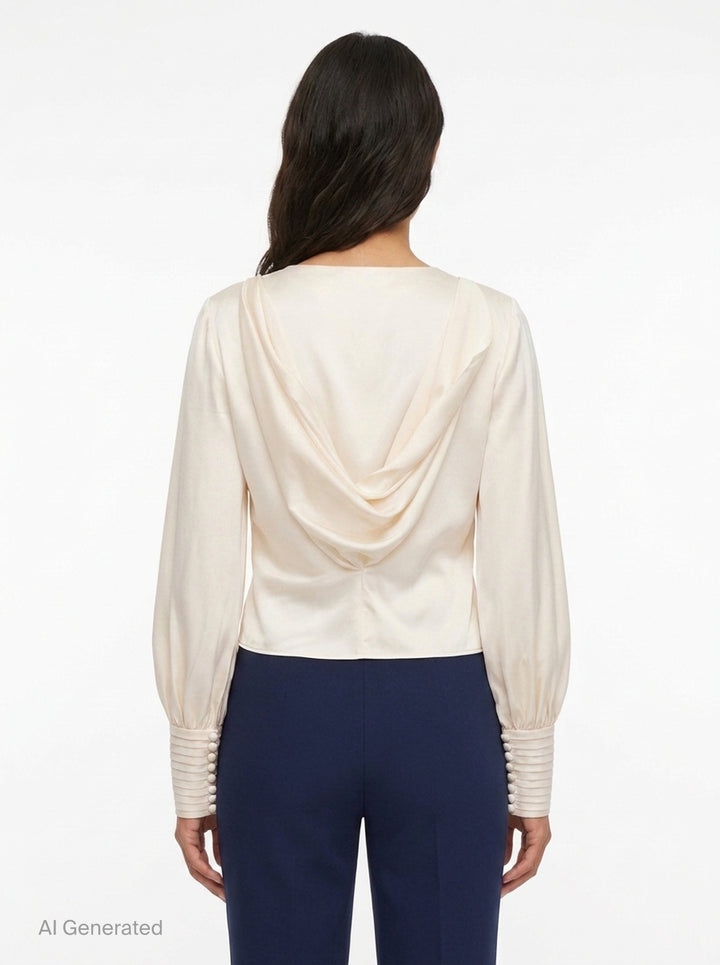 Kaia Balloon Sleeve Blouse | Stolen Stores | Club21 - back