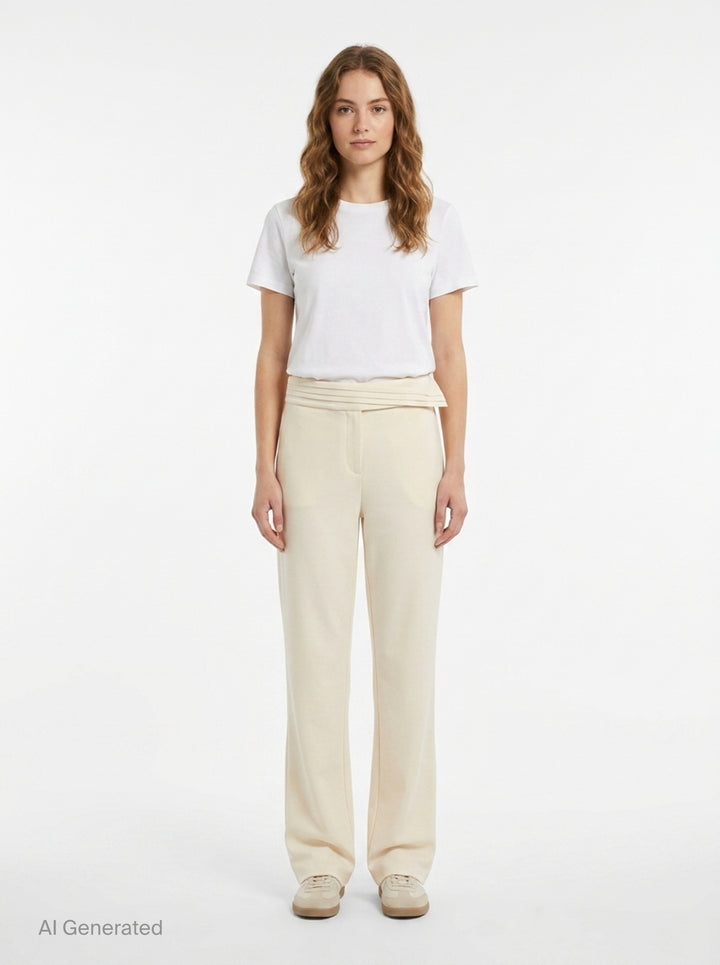 Kaia Pleated Waistband Pants | Stolen Stores | Club21 - front