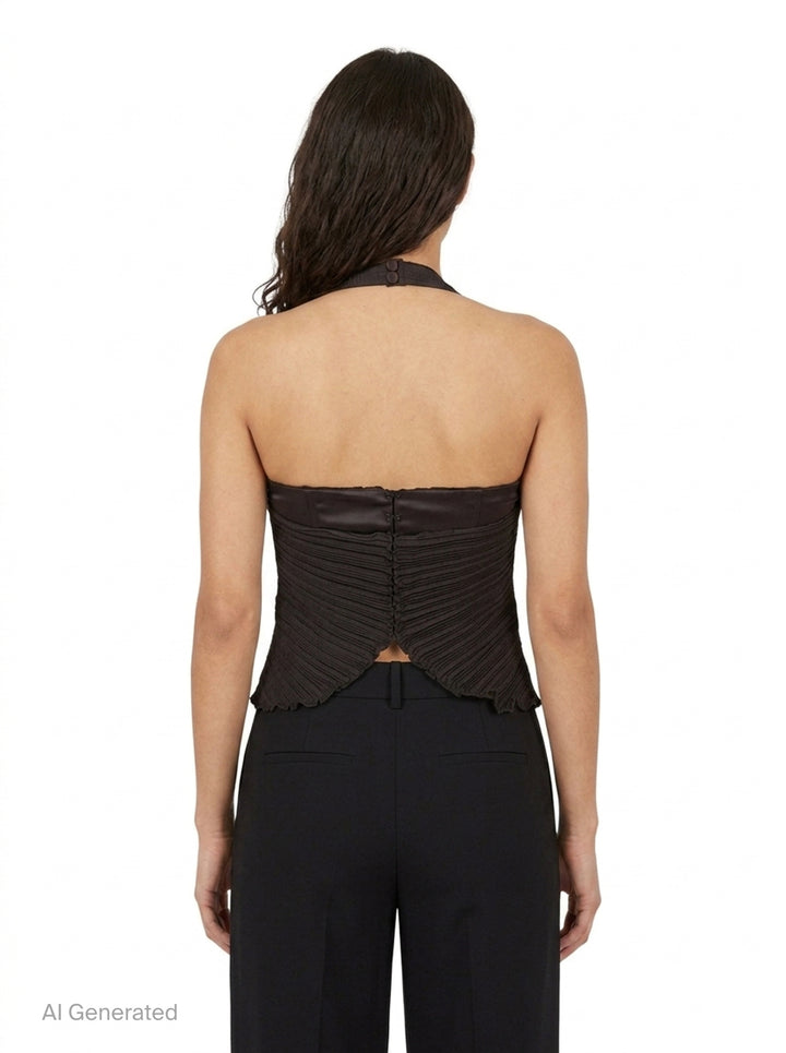 Leaf Draped Bustier | Stolen Stores | Club21 - back