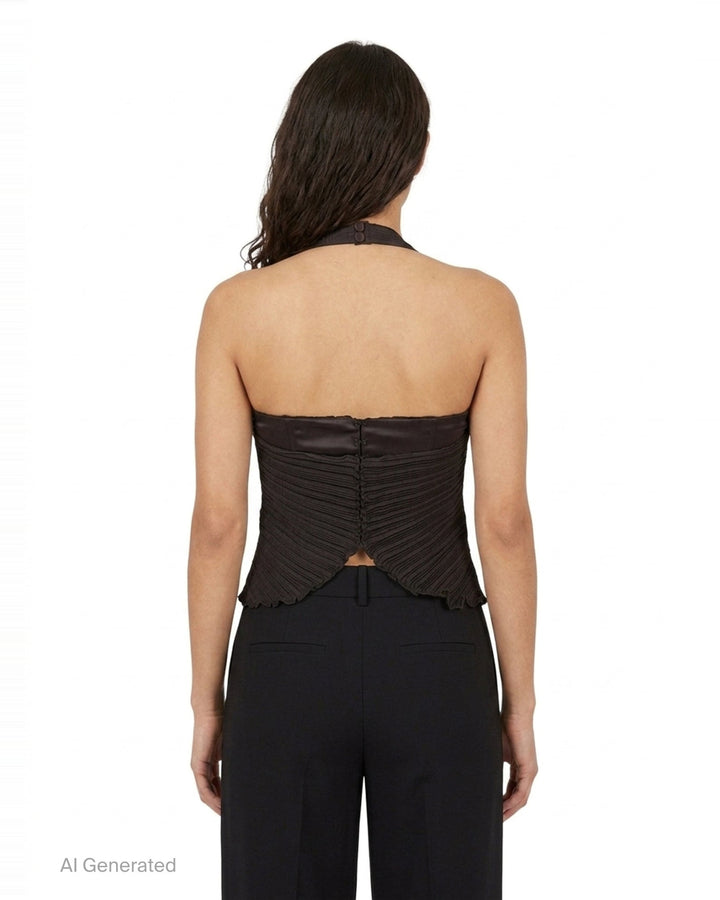 Leaf Draped Bustier | Stolen Stores | Club21 - back