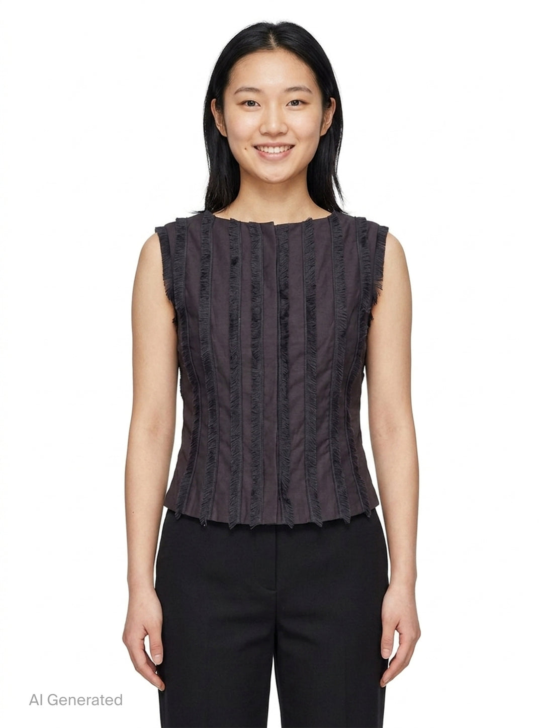 Thread Fringe Boat Neck Top | Stolen Stores | Club21 - front