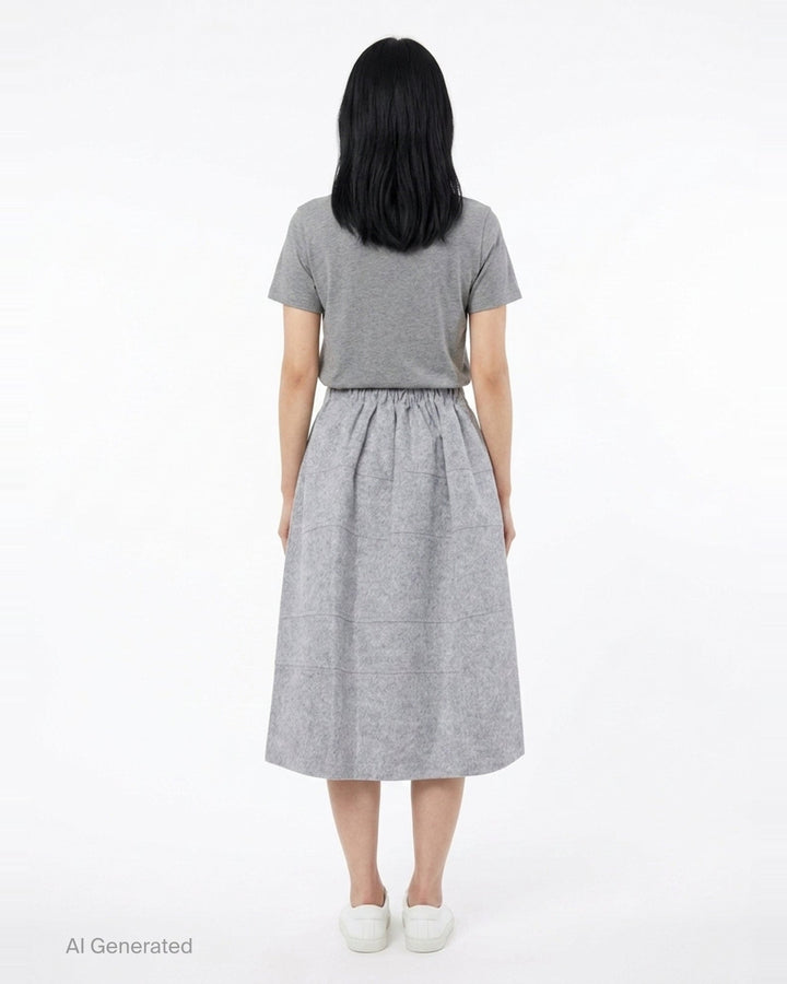 A-Line Midi Skirt | Tao | Club21 - back