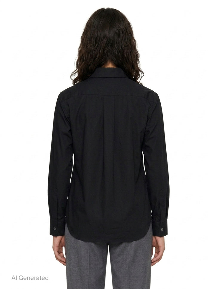 Ruffle Front Cotton Shirt | Tao | Club21 - back