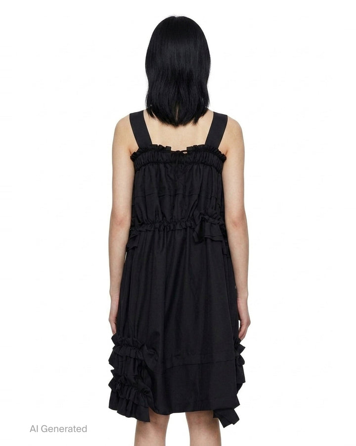 Ruffled Sleeveless Pinafore Dress | Tao | Club21 - back