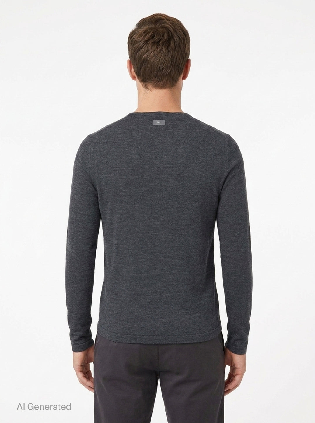 Henley Knit Top | TEAM WANG design | Club21 - back