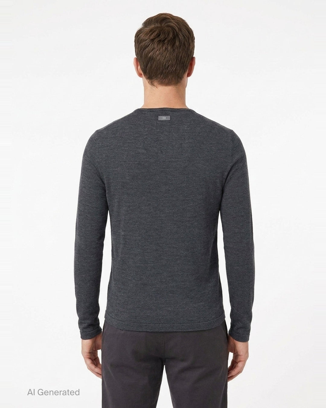 Henley Knit Top | TEAM WANG design | Club21 - back
