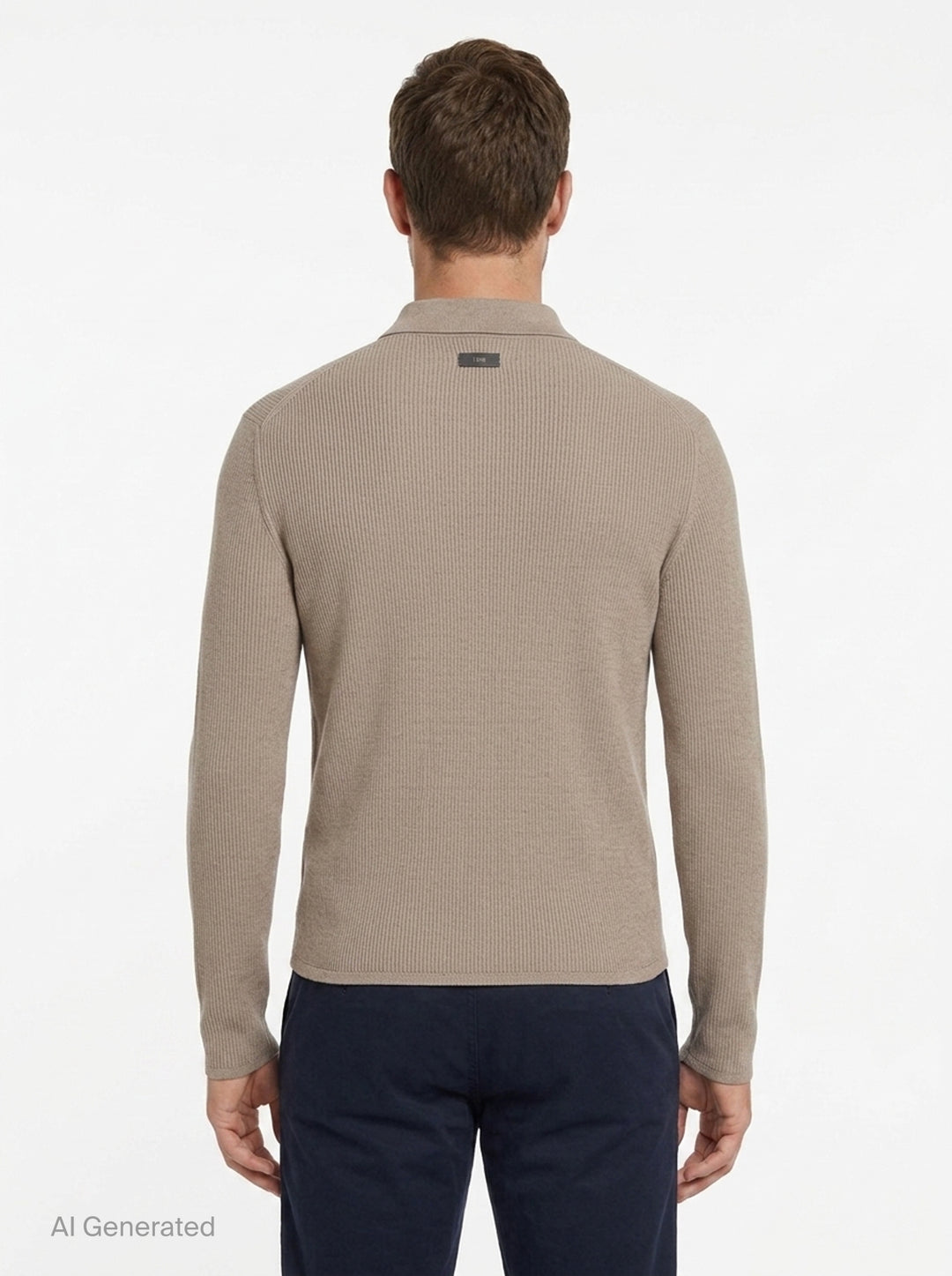 Knit Polo Top | TEAM WANG design | Club21 - back