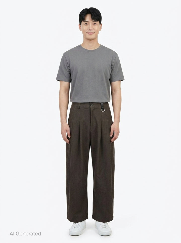 Reset Pleated Trousers | TEAM WANG design | Club21 - front