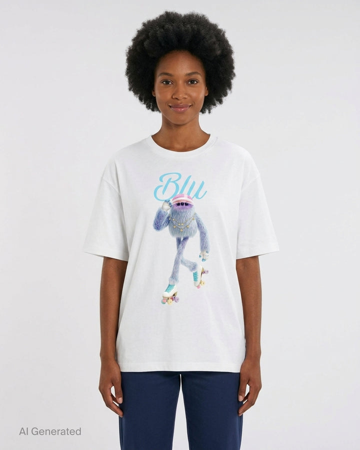 Blu Name Story Tee | The Fluffadoos | Club21 - front