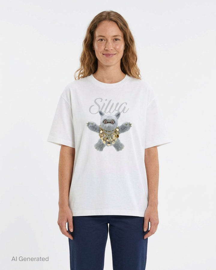 Silva Name Story Tee | The Fluffadoos | Club21 - front