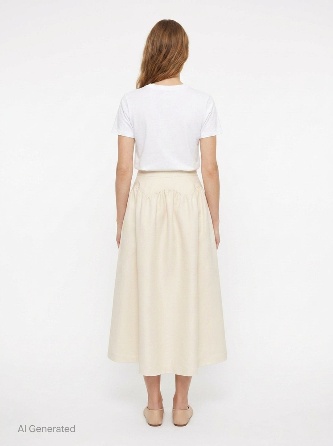 Arc-Line Full Skirt | The Loom Atelier | Club21 - back