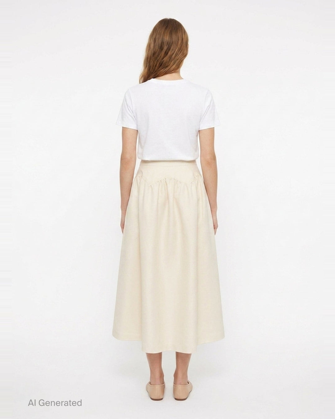 Arc-Line Full Skirt | The Loom Atelier | Club21 - back