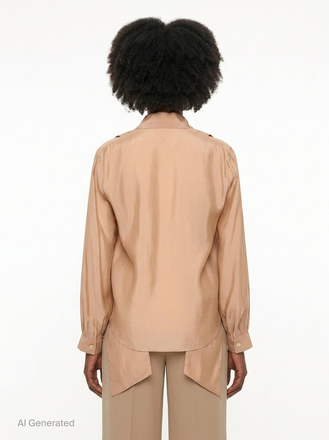 Scarf Drape Blouse | The Loom Atelier | Club21 - back