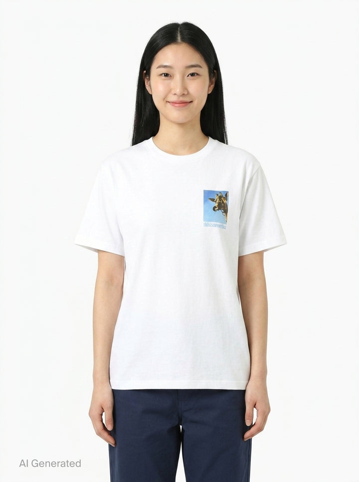 Giraffe Graphic Tee | thisisneverthat | Club21 - front