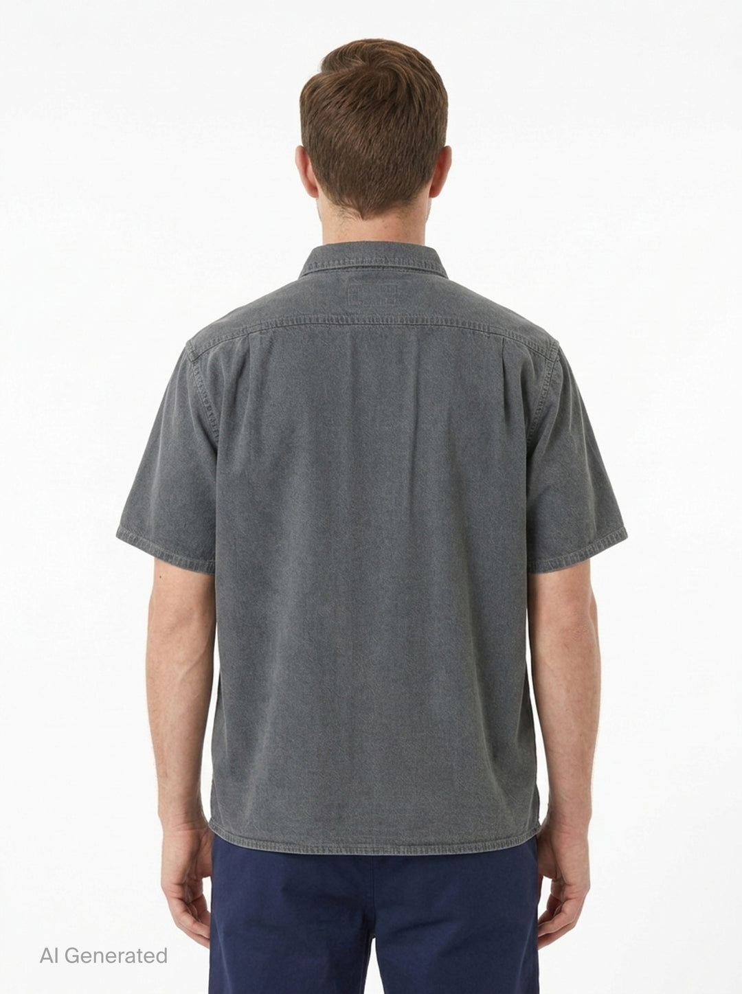 Washed Denim Short Sleeve Shirt | thisisneverthat | Club21 - back