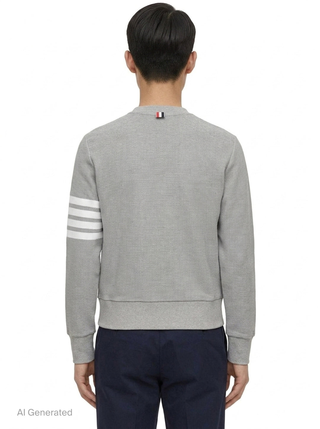 4-Bar Cotton Pullover Sweatshirt | Thom Browne | Club21 - back