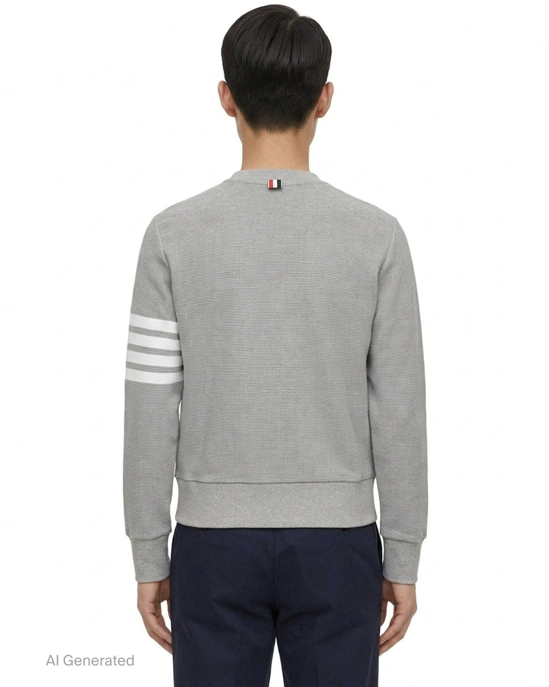 4-Bar Cotton Pullover Sweatshirt | Thom Browne | Club21 - back