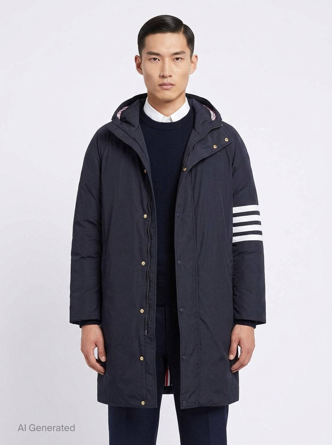 4-Bar Football Sideline Parka | Thom Browne | Club21 - front