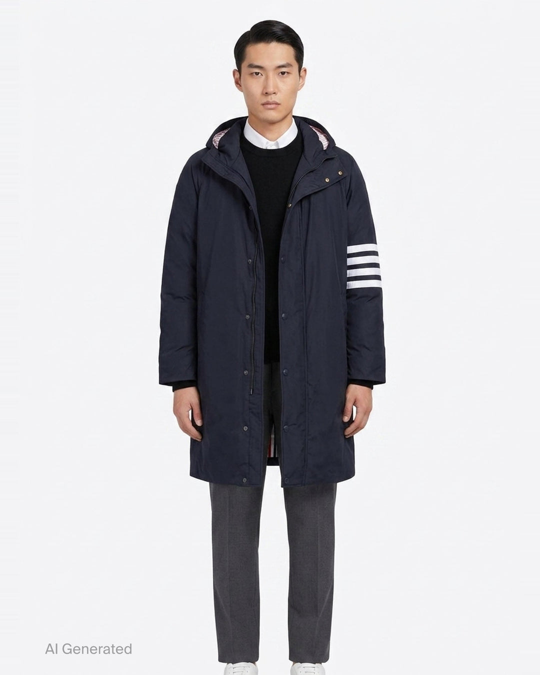 4-Bar Football Sideline Parka | Thom Browne | Club21 - front