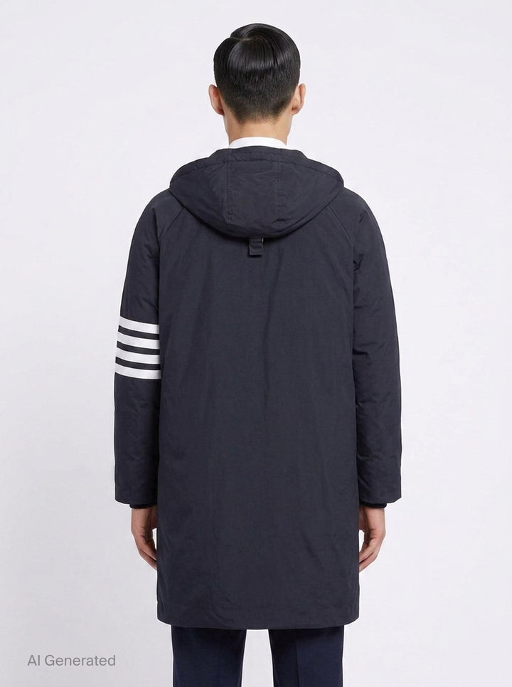 4-Bar Football Sideline Parka | Thom Browne | Club21 - back
