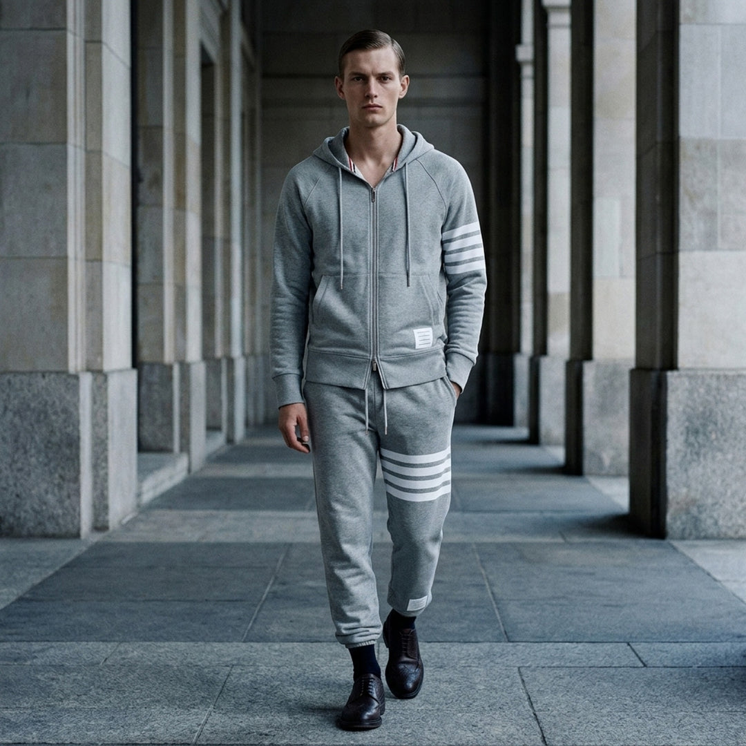 4-Bar Full Zip Hoodie | Thom Browne | Club21 - lifestyle
