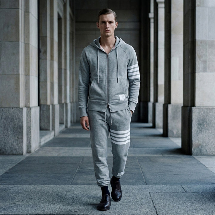 4-Bar Full Zip Hoodie | Thom Browne | Club21 - lifestyle