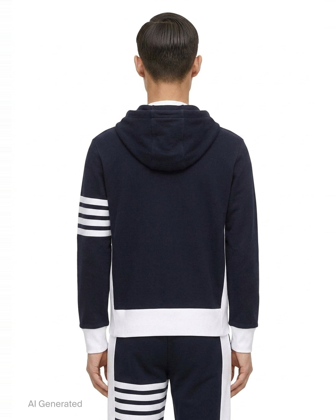 4-Bar Jersey Zip Hoodie | Thom Browne | Club21 - back