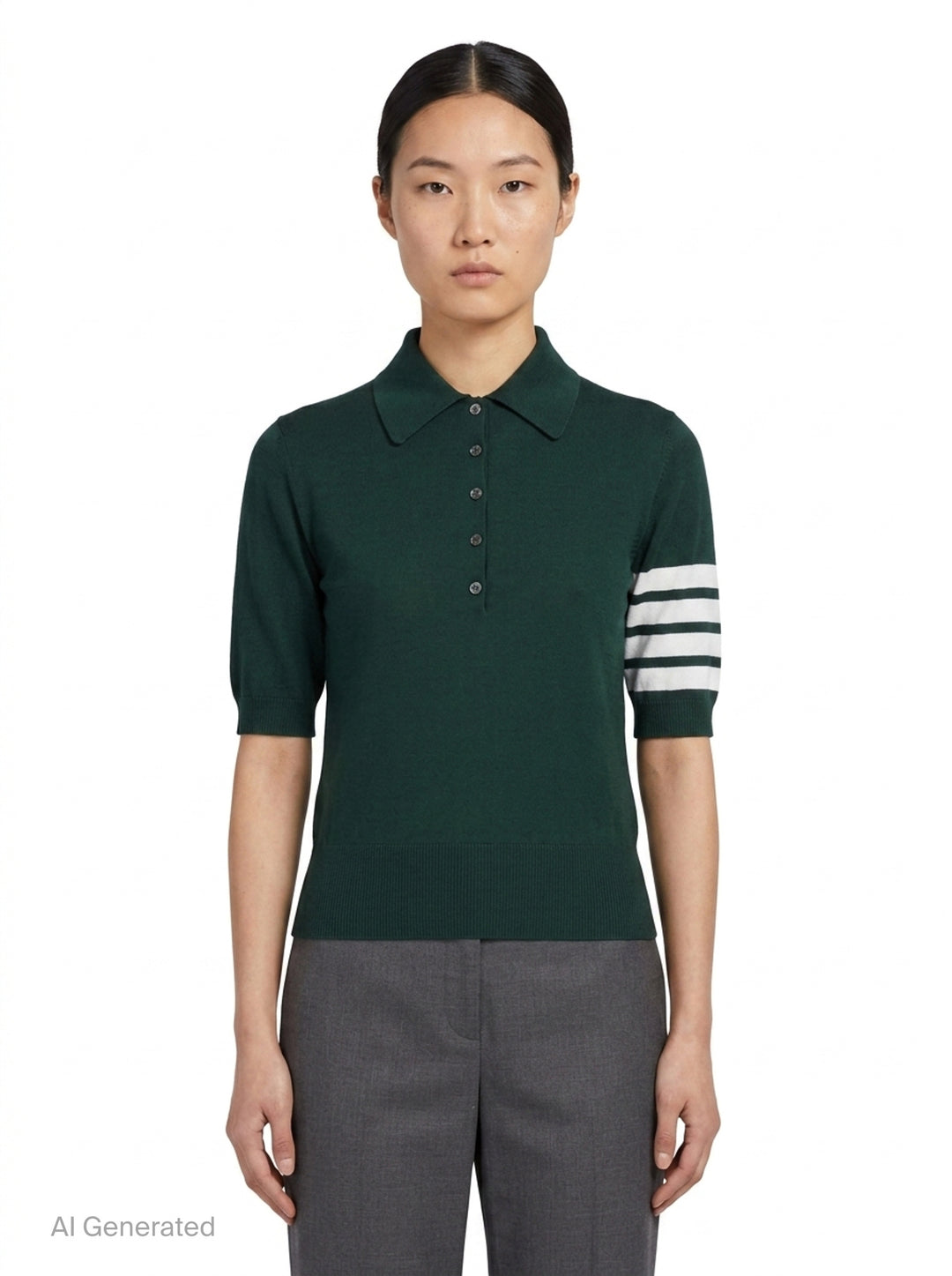 4-Bar Knit Polo | Thom Browne | Club21 - front