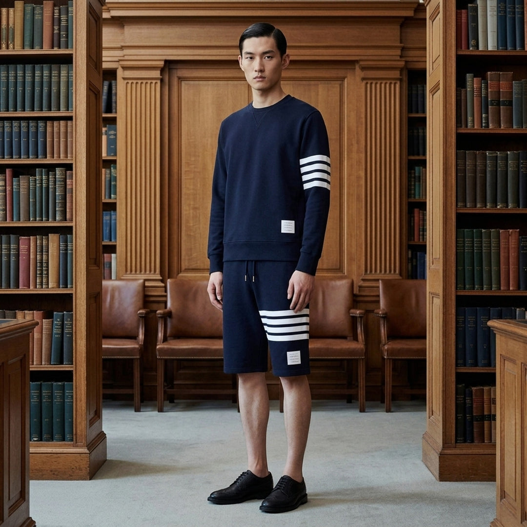 4-Bar Loop Back Sweatshirt | Thom Browne | Club21 - lifestyle