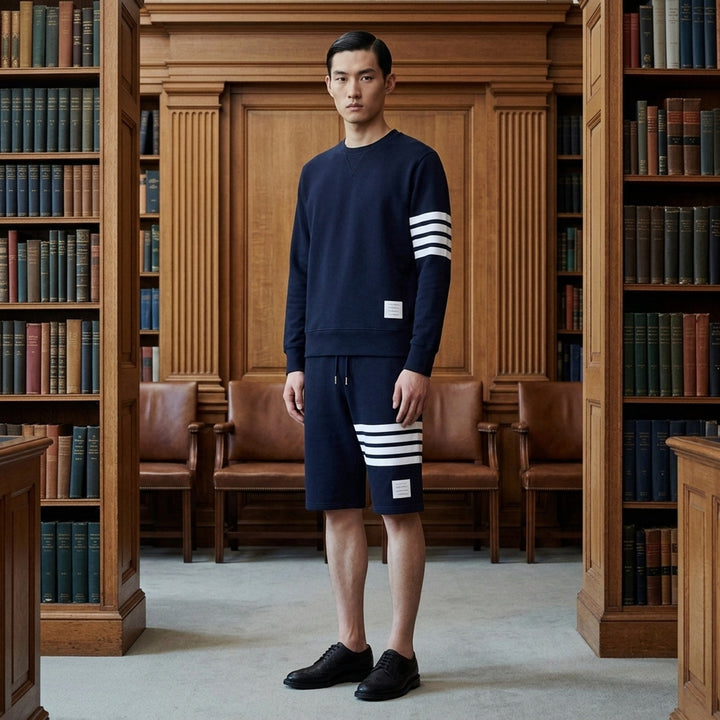 4-Bar Loop Back Sweatshirt | Thom Browne | Club21 - lifestyle