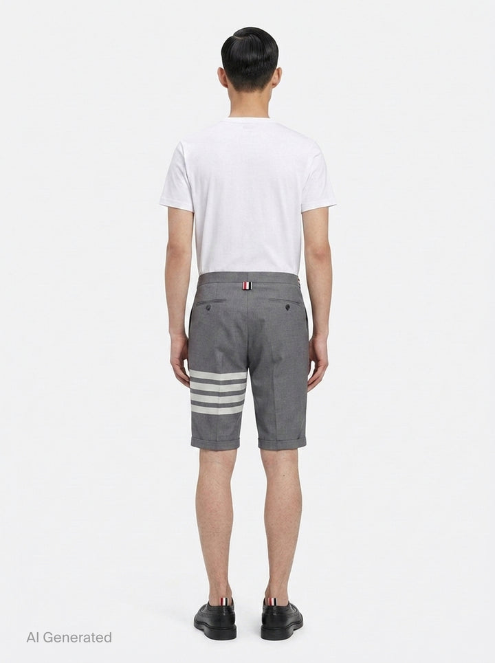 4-Bar Low Rise Shorts | Thom Browne | Club21 - back