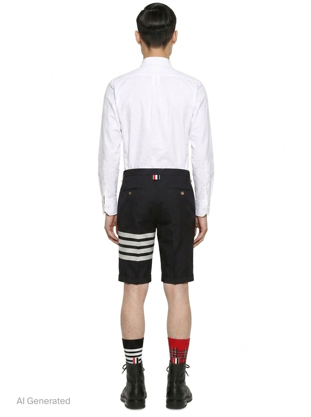 4-Bar Low Rise Shorts | Thom Browne | Club21 - back