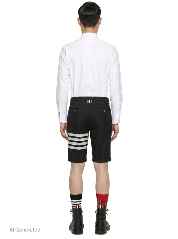 4-Bar Low Rise Shorts | Thom Browne | Club21 - back