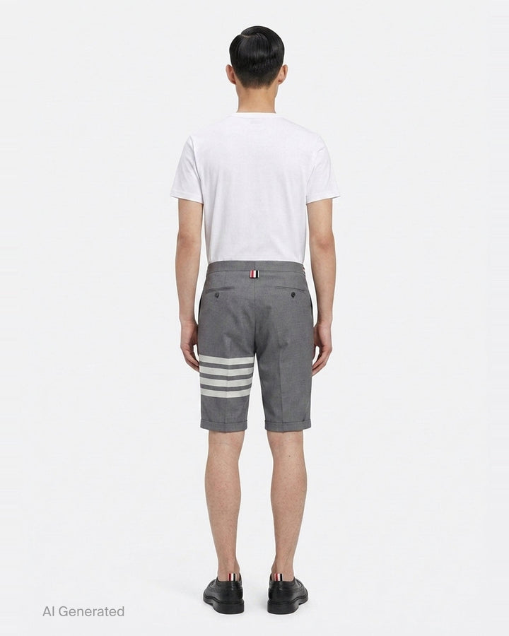 4-Bar Low Rise Shorts | Thom Browne | Club21 - back