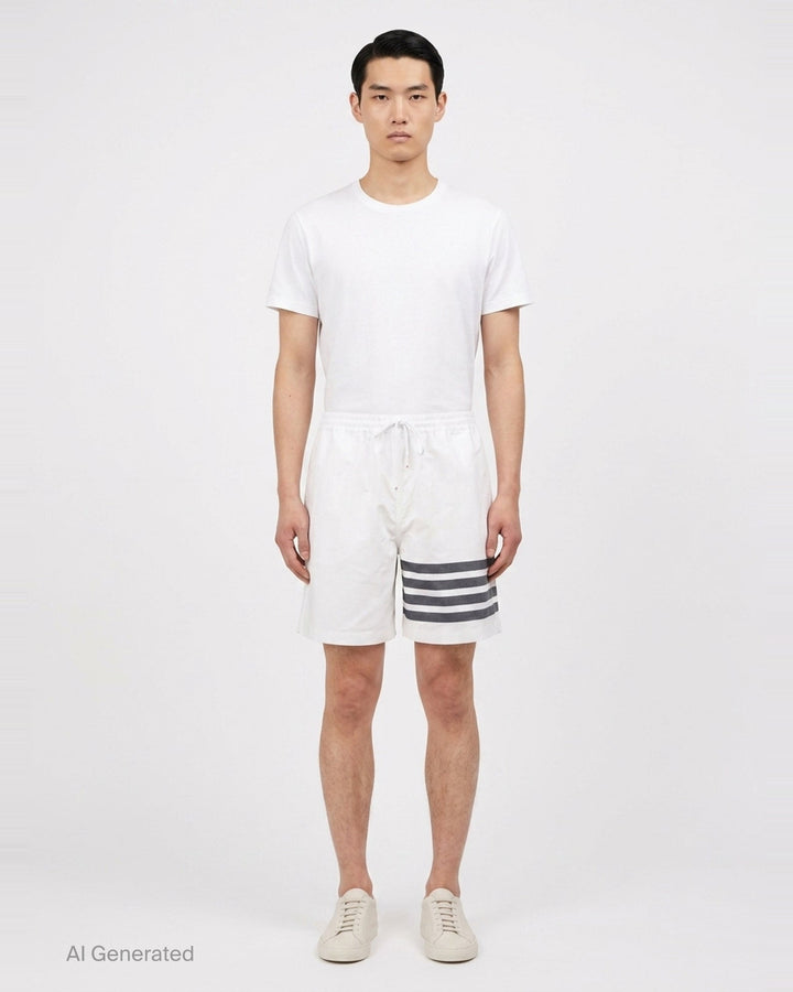 4-Bar Rugby Shorts | Thom Browne | Club21 - front