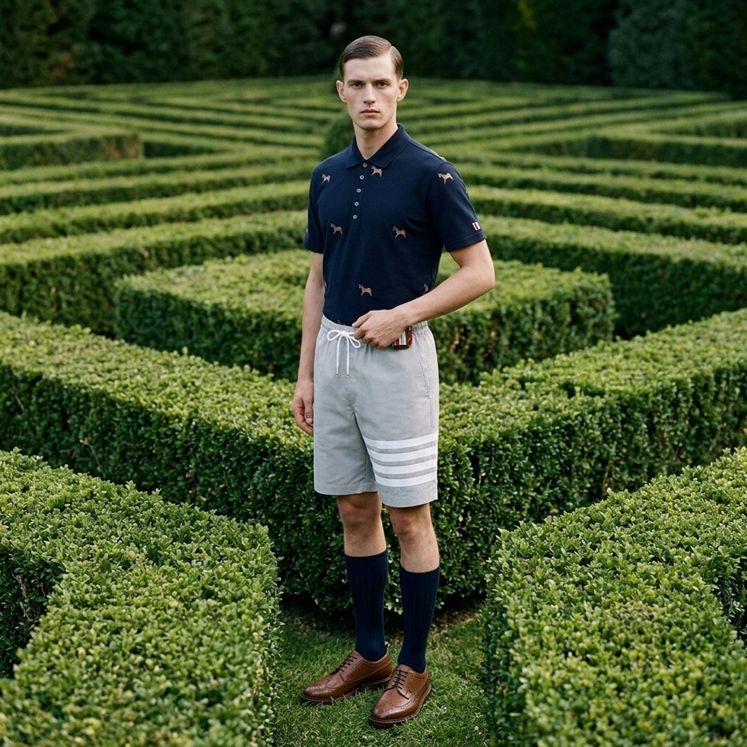 4-Bar Rugby Shorts | Thom Browne | Club21 - lifestyle