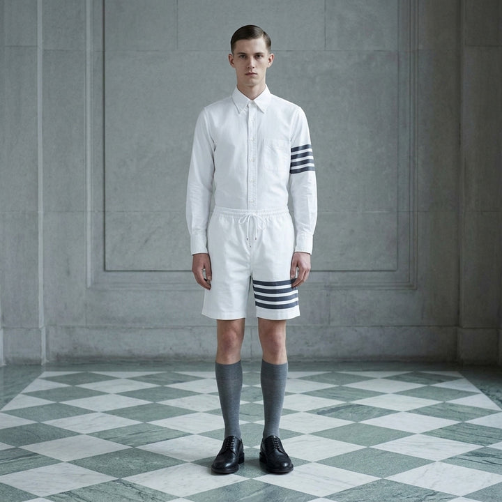 4-Bar Rugby Shorts | Thom Browne | Club21 - lifestyle