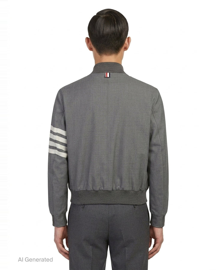 4-Bar Stripe Blouson Jacket | Thom Browne | Club21 - back