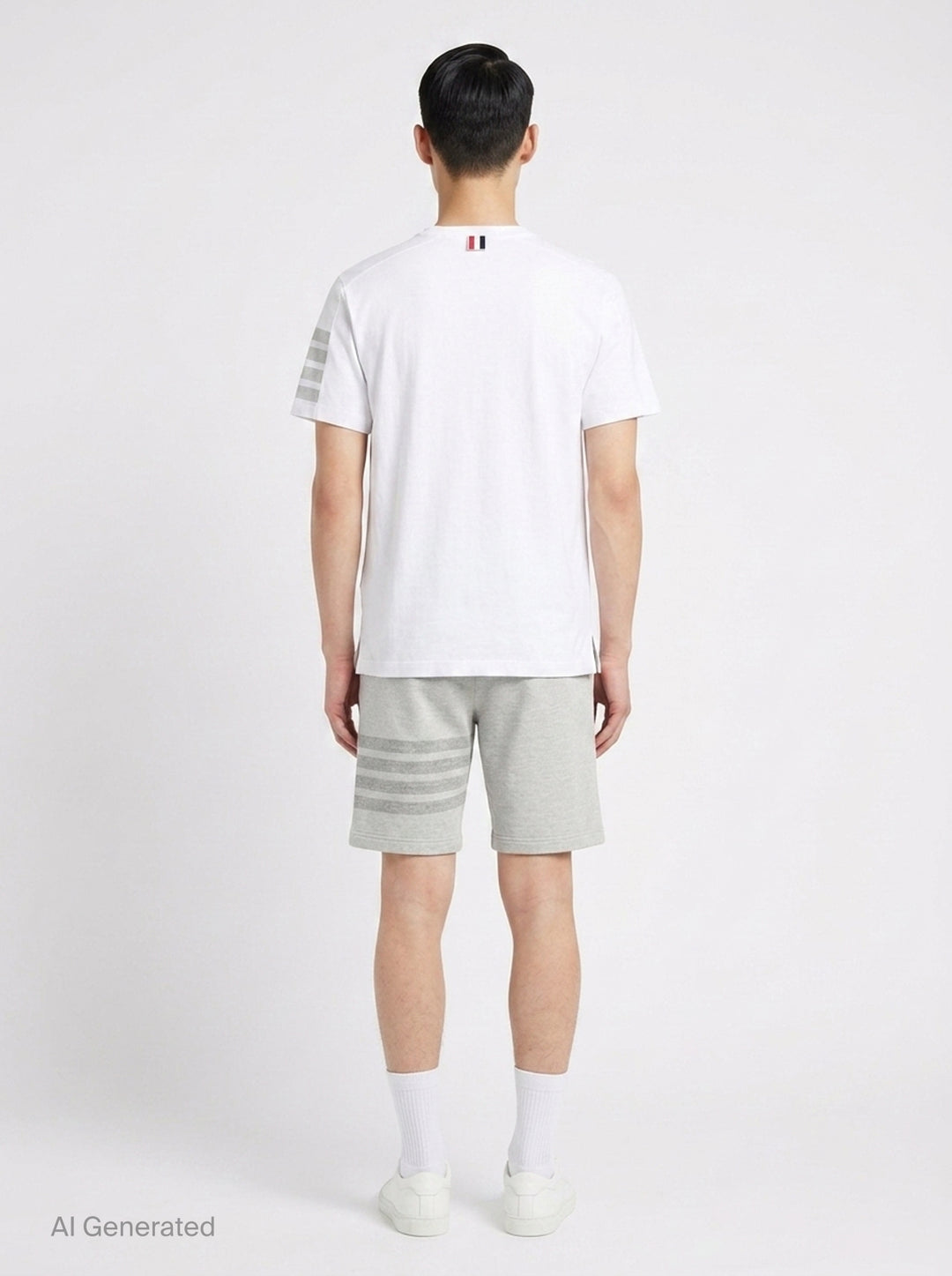 4-Bar Stripe Short Sleeve Tee | Thom Browne | Club21 - back