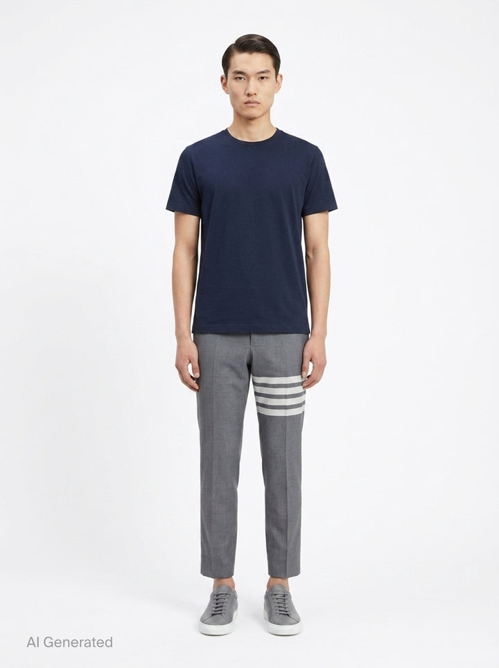 4-Bar Stripe Tailored Trousers | Thom Browne | Club21 - front