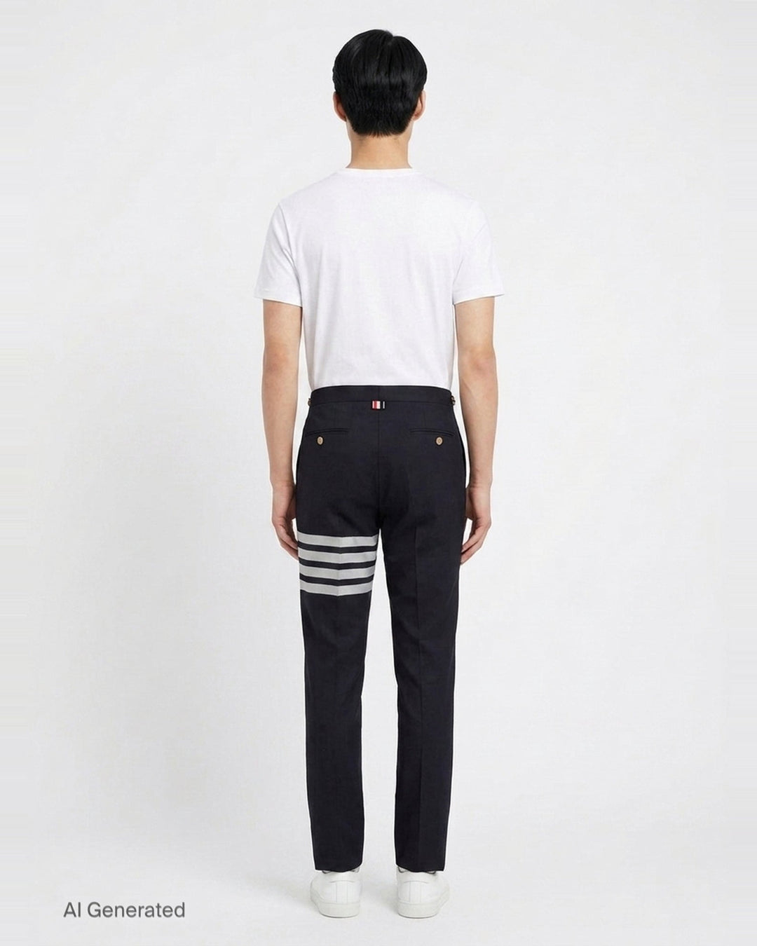 4-Bar Stripe Tailored Trousers | Thom Browne | Club21 - back