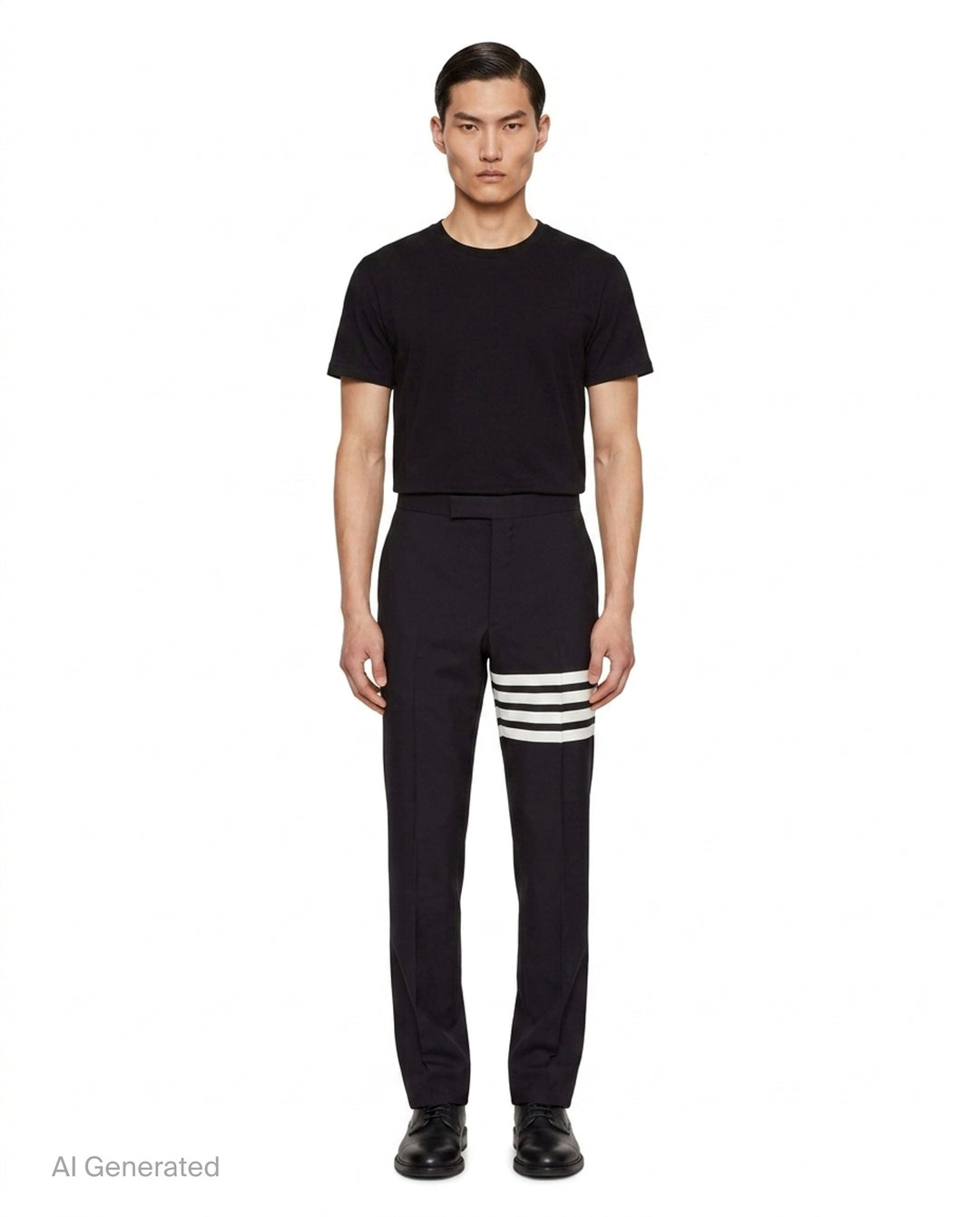 4-Bar Stripe Wool Trousers | Thom Browne | Club21 - front