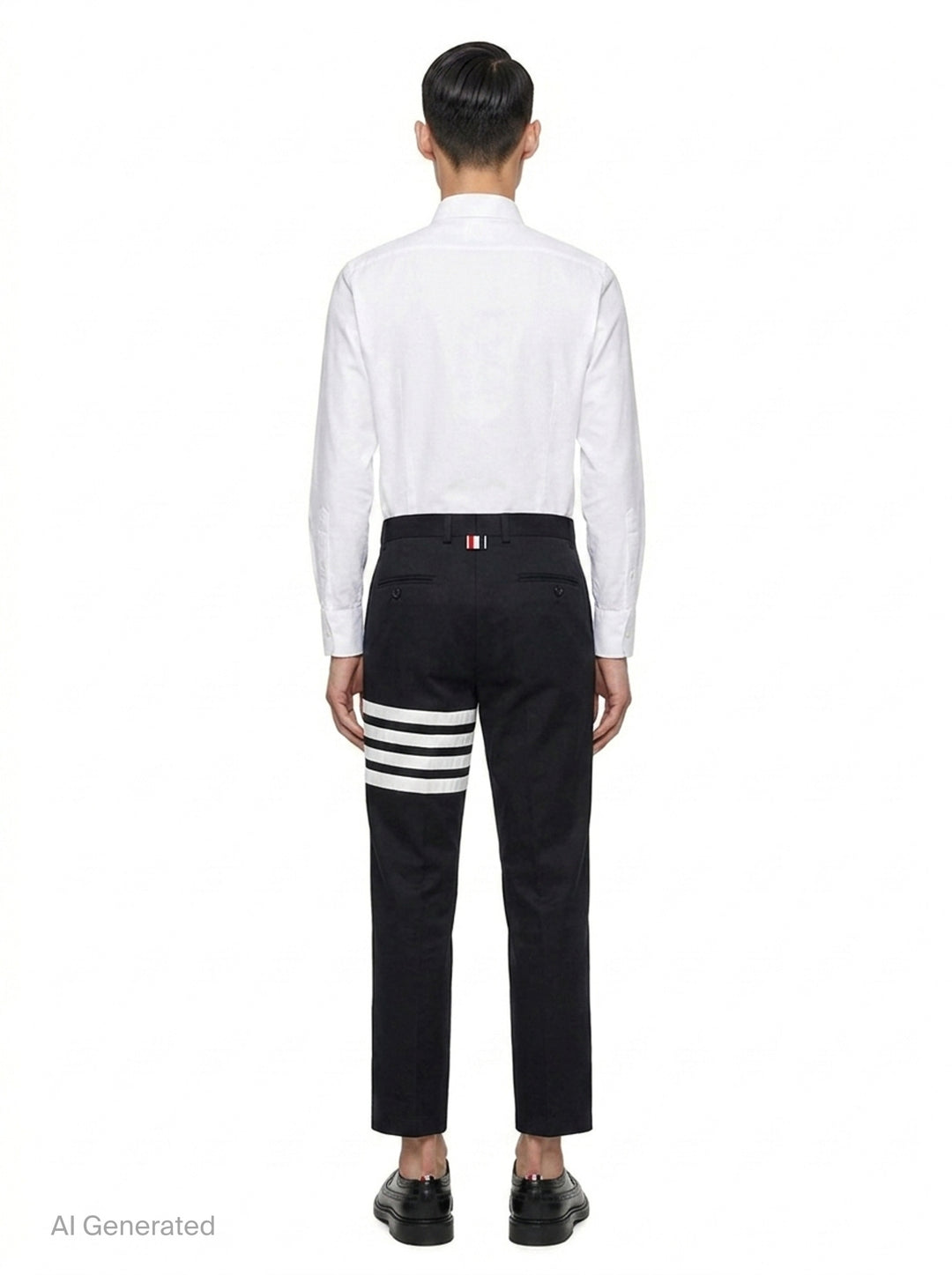 4-Bar Unconstructed Chino Trousers | Thom Browne | Club21 - back