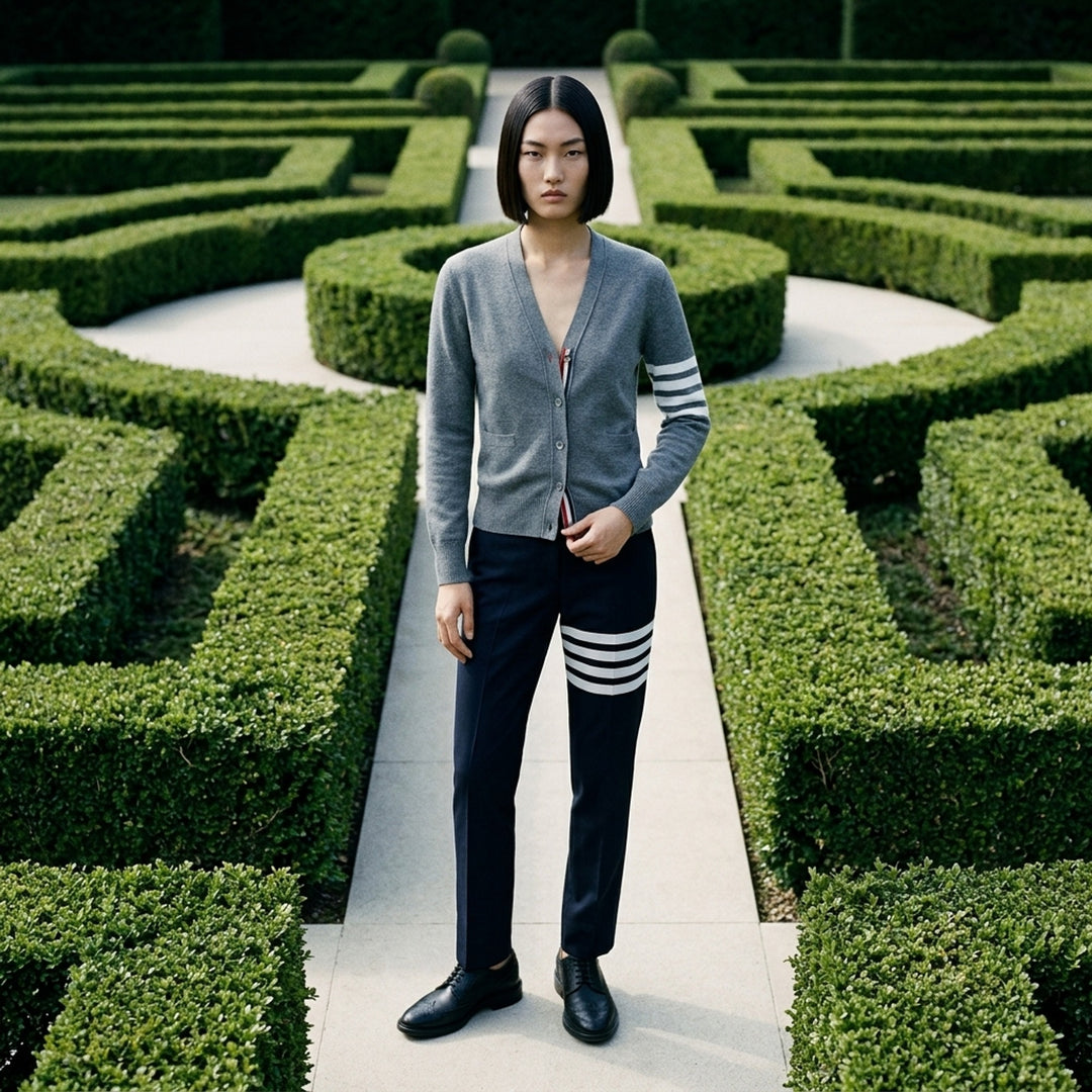 4-Bar V-Neck Cardigan | Thom Browne | Club21 - lifestyle