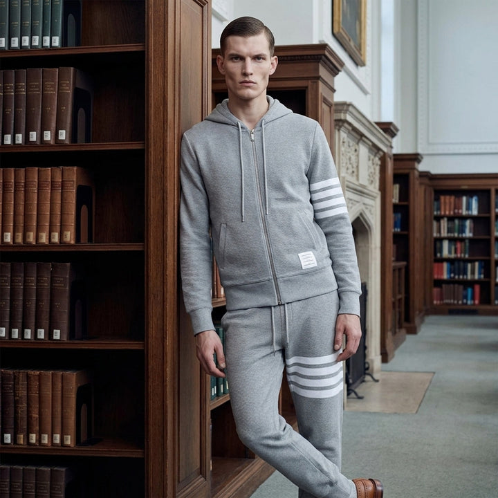 4-Bar Zip-Up Hoodie | Thom Browne | Club21 - lifestyle
